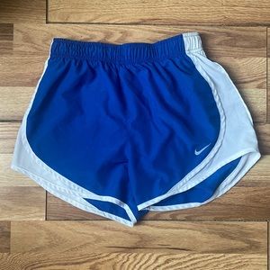Blue Nike shorts